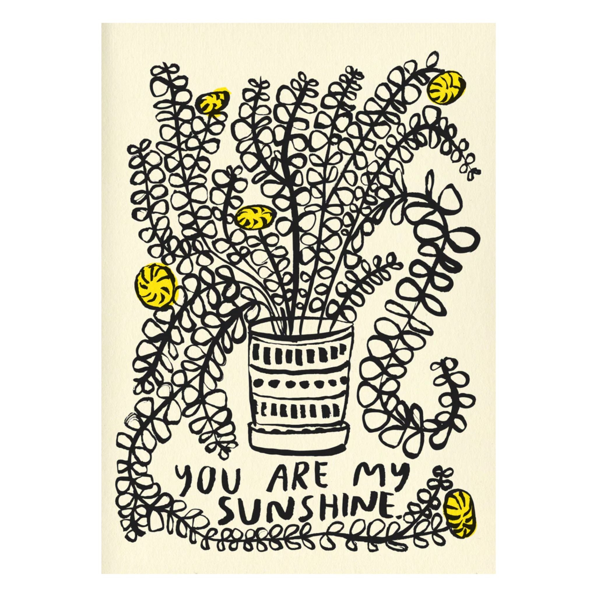 You Are My Sunshine - Love Anniversary Greeting - The Imagination Spot