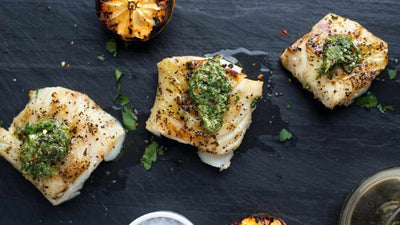 Grilled Wild Rock Cod with Chimichurri