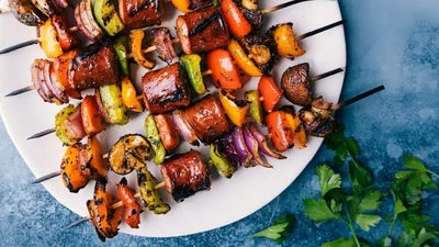 Kielbasa and Summer Veggie Kabobs