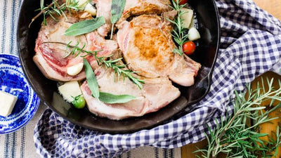 Skillet Pork Chops with Garlic Butter