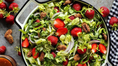 Strawberry Salad with Red Wine Vinaigrette