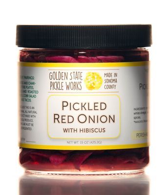 Pickled Red Onion with Hibiscus 15oz